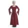 Mittelalter Kleid Amurfina in Rot Frontansicht