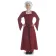Mittelalter Kleid Amurfina in Rot Frontansicht