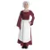 Mittelalter Kleid Amurfina in Rot Frontansicht 2