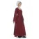 Mittelalter Kleid Amurfina in Rot Seitenansicht