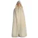 Mittelalter Umhang Goldemar in Beige Frontansicht
