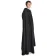 Mittelalter Umhang Wolfdietrich in Schwarz Seitenansicht