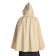 Mittelalter Umhang Virginal in Beige Rückansicht