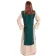 Mittelalter Kinderkleid Alyze (Set) in Beige-Grün Rückansicht
