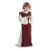 Mittelalter Kinderkleid Alyze (Set) in Beige-Rot Frontansicht