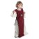 Mittelalter Kinderkleid Alyze (Set) in Beige-Rot Frontansicht 3