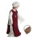 Mittelalter Kinderkleid Alyze (Set) in Beige-Rot Seitenansicht