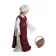 Mittelalter Kinderkleid Alyze (Set) in Beige-Rot Seitenansicht