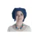Mittelalter Haube Lunete in Blau Frontansicht