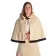 Mittelalter Pelerine Gerutha in Beige Frontansicht 2