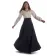 Mittelalter Bluse Hilde in Beige Frontansicht 4