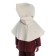 Mittelalter Kinderkapuze Liadarz in Beige Rückansicht