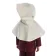 Mittelalter Kinderkapuze Liadarz in Beige Rückansicht