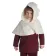 Mittelalter Kinderkapuze Liadarz in Beige Frontansicht 2