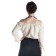 Mittelalter Bluse Swanwhit in Beige Rückansicht