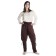 Mittelalter Bluse Swanwhit in Beige Frontansicht 5