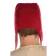 Mittelalter Haube Karamphi in Rot Rückansicht